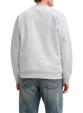 Sweatshirt Jack and Jones Frank grau für Herren