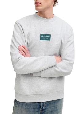 Sweatshirt Jack and Jones Frank grau für Herren