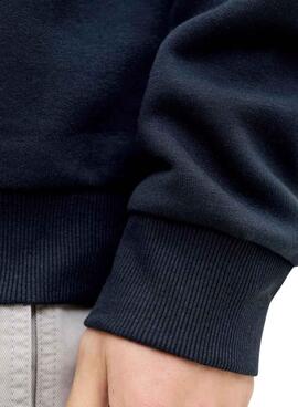 Sweatshirt Jack and Jones Frank in navy blue for Herren.