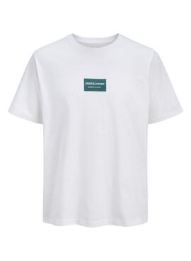 T-Shirt Jack and Jones Frank weiß für Herren