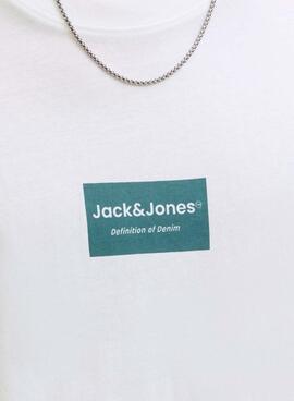 T-Shirt Jack and Jones Frank weiß für Herren