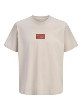 T-shirt Jack and Jones Frank beige für Herren