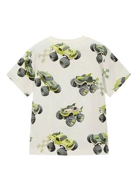 T-Shirt Mayoral Autos weiß für Jungen