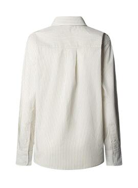 Bluse Pepe Jeans Bavi gelbe Streifen für Damen