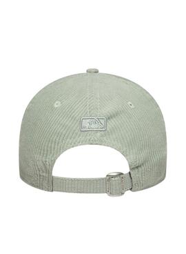 Kappe New Era Cord New York Yankees 9FORTY hellgrün für Damen