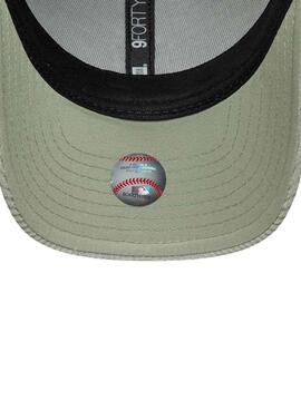 Kappe New Era Cord New York Yankees 9FORTY hellgrün für Damen