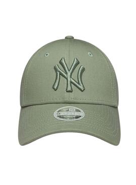 Kappe New Era MLB League Essential New York Yankees 9FORTY grün für Damen