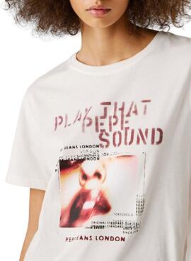 T-shirt Pepe Jeans Brina weiß für Damen