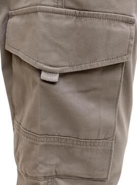 Hose Jack and Jones Paul Cargo beige für Herren