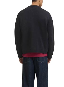 Pullover Schwarz Jack and Jones Norrebro für Herren.