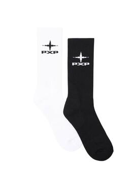 Socken Project x Paris Polaris in Schwarz-Weiß für Herren.