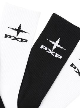 Socken Project x Paris Polaris in Schwarz-Weiß für Herren.