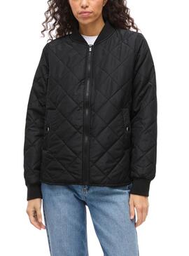 Bomberjacke Vila Vitate schwarz für Damen