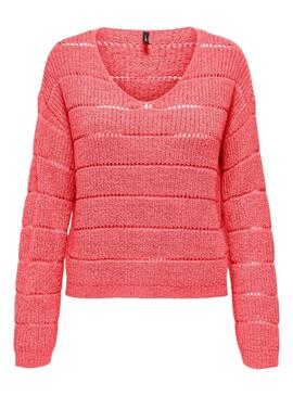 Pullover Only Pamela Korallen für Damen.