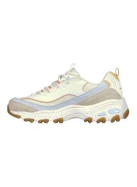 Turnschuhe Skechers D Lites Bold beige für Damen