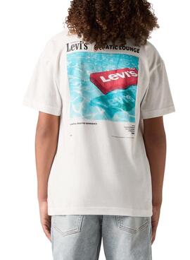 Levis Aquatic Lounge T-Shirt in Weiß für Kinder.