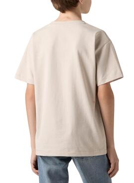 Levis Red Tab Vintage beige Kinder T-Shirt.
