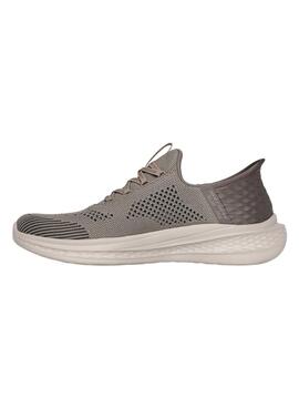 Turnschuhe Skechers Slade Quinto grau für Herren