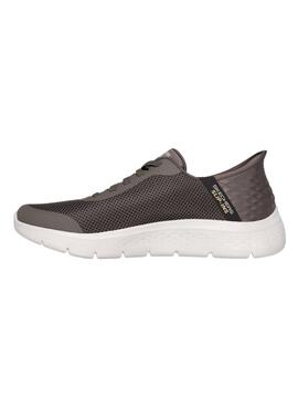 Braune Skechers Go Walk Sneaker für Herren.