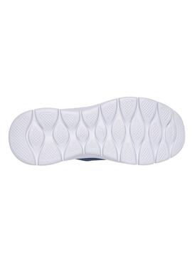 Turnschuhe Skechers Go Walk in Blau für Damen