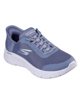 Turnschuhe Skechers Go Walk in Blau für Damen