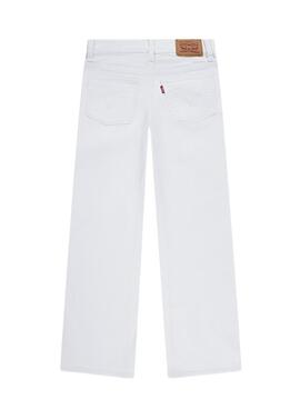 Levis Wide Leg weiße Jeans für Mädchen