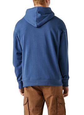 Kapuzenpullover Pepe Jeans Geo blau für Herren.