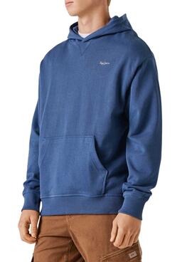 Kapuzenpullover Pepe Jeans Geo blau für Herren.