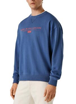 Sweatshirt Pepe Jeans Summer Logo blau für Herren