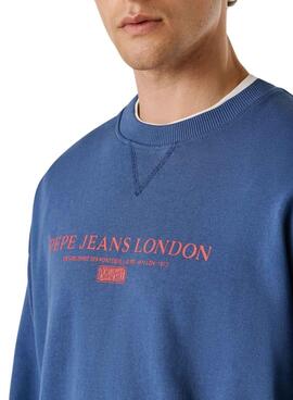 Sweatshirt Pepe Jeans Summer Logo blau für Herren