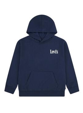 Levi's Classic And Clean Sweatshirt in Marineblau für Jungen und Mädchen.