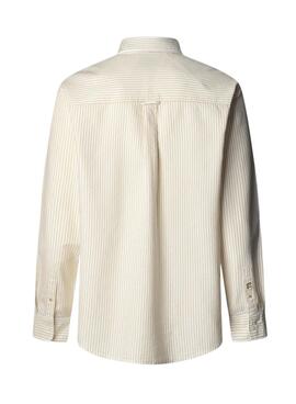 Gestreiftes Hemd Pepe Jeans Prescot Gelb für Herren