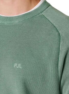 Pullover Pepe Jeans Fleet grünes Trikot für Herren.