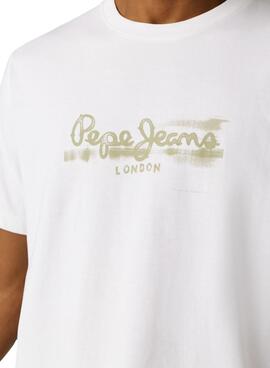 T-Shirt Pepe Jeans Fantasy Weiß für Herren.