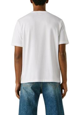 T-Shirt Pepe Jeans Fantasy Weiß für Herren.