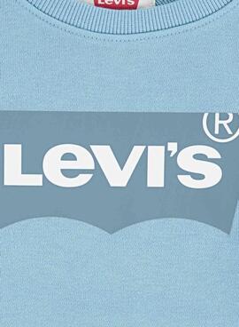Levis Batwing French Terry blauer Sweatshirt für Jungen und Mädchen