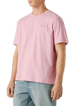 T-shirt Pepe Jeans Connor in Rosa für Herren.