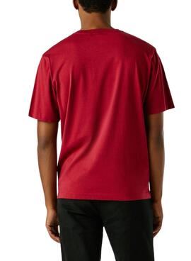 T-Shirt Pepe Jeans Griffin rot für Herren