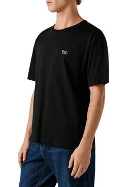 T-shirt Pepe Jeans Garret Schwarz für Herren.