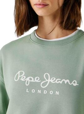 Sweatshirt Pepe Jeans Maty in Grün für Damen