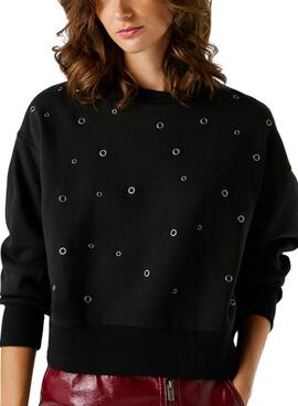 Sweatshirt Pepe Jeans Baulena schwarz für Damen.