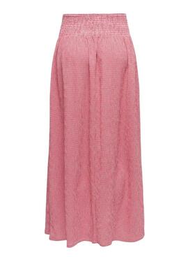 Rock Only Celle mit rotem Vichy-Muster für Damen