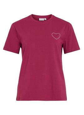 T-shirt Vila Vinora Bordeaux für Damen.