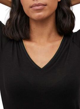 T-Shirt Vila Noel Schwarz für Damen