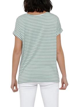 T-shirt Only Moster Streifen Grün für Damen