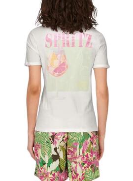 T-shirt Only Kita weiß für Damen