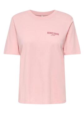 T-Shirt Only Lucy Pink für Damen.