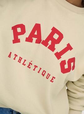 Sweatshirt Only Onlsweat Life beige für Damen