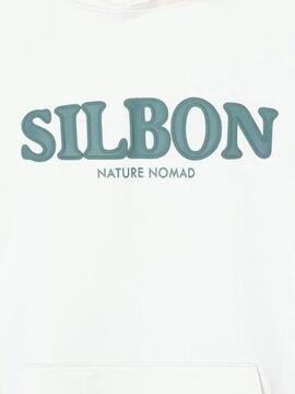 Kapuzenpullover Silbon mit ethnischem Logo in Beige für Herren.