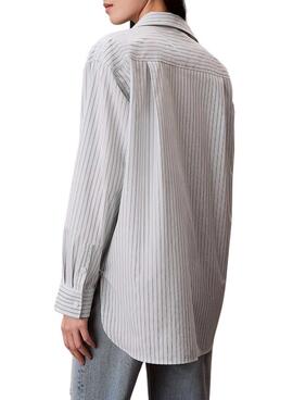 Bluse Calvin Klein gestreiftes Monolog für Damen
